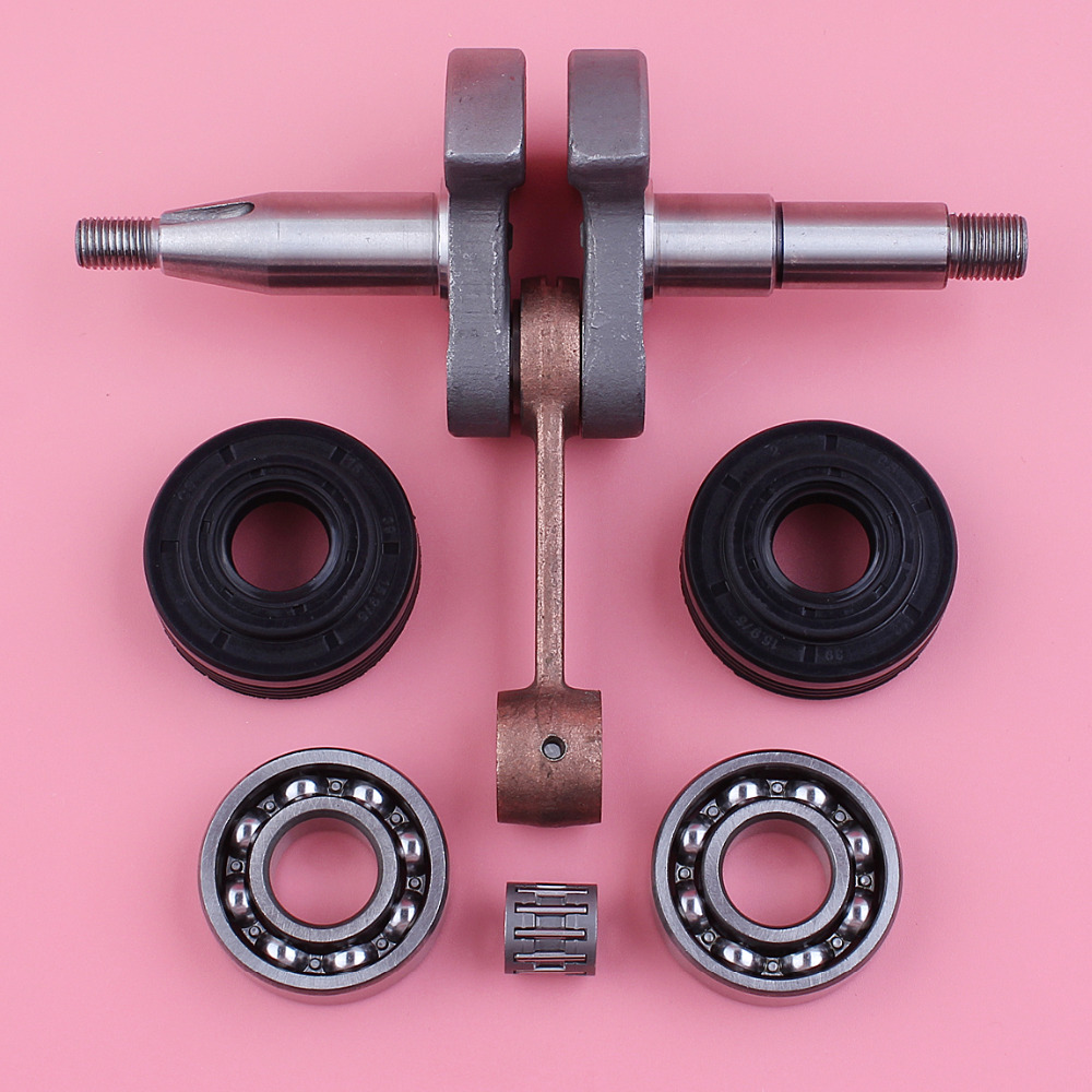 Crankshaft Crank Shaft For Husqvarna 340 345 350 Chainsaw Replacement Part with Oil Seal Needle Bearing Kit