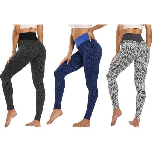 Grid Tights Butt Lifting Yoga Pants Women Seamless High Waist Leggings Breathable Gym Fitness Push Up Clothing Girl Yoga Pant
