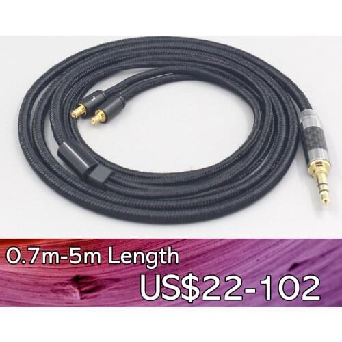LN007513 2.5mm 4.4mm Super Soft Headphone Nylon OFC Cable For Audio Technica ATH-CKR100 CKR90 CKS1100 CKR100IS CKS1100IS
