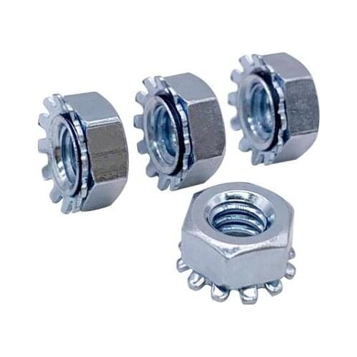 [M3 M4 M5 M6 M8] Galvanized K-type K-Lock Nut Keps Nuts Toothed Hex Nut