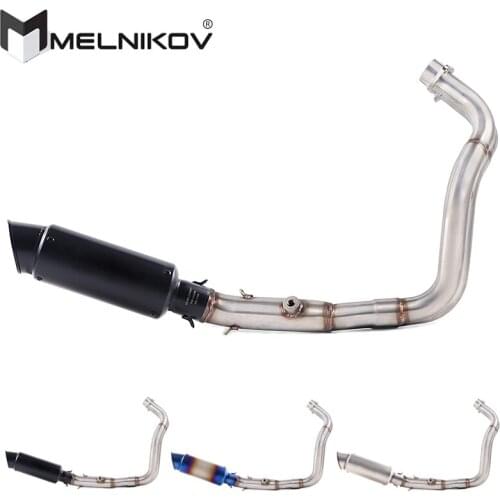 MOTORCYCLE EXHAUST MUFFLER FULL SYSTEM SLIP ON FOR YAMAHA XSR700 2016-2020 MT07 FZ07 FZ-07 MT-07 Tracer 2014 TO 2020 Exhaust