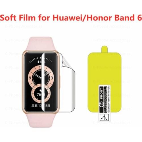 Soft Film for Huawei Honor Band 6 Protective HD Hydrogel Film Full Cover Screen Protector for Huawei Band6 Honor Band6 Not Glass