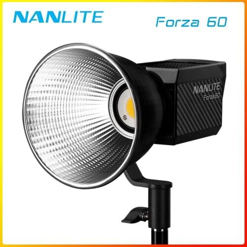 Nanlite Forza 60 60B LED Light 5600K 2700-6500K Nanguang 60w Forza 60B LED Spot Light Video Studio Photography Lighting