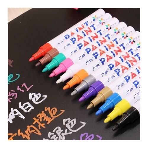 New Graffiti Drawing Paint Marker Pen Car Tyre Tire Tread Waterproof CD Glass Marker Pen Permanent Marcador Caneta Stationery