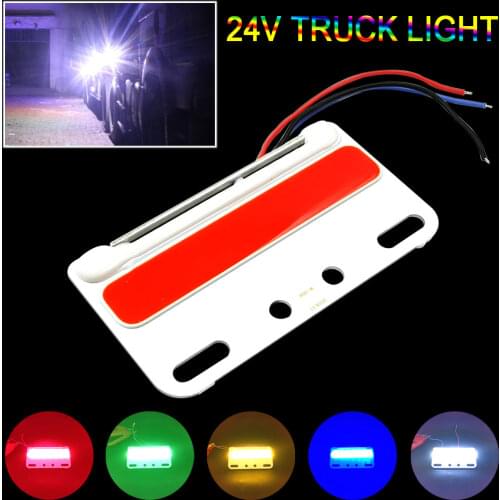 COB Truck Turning Light 24V LED Lamp for Signal Lighting Lorry Decorative Bulb Waterproof Colorful LED Truck Strobe Decor Lights