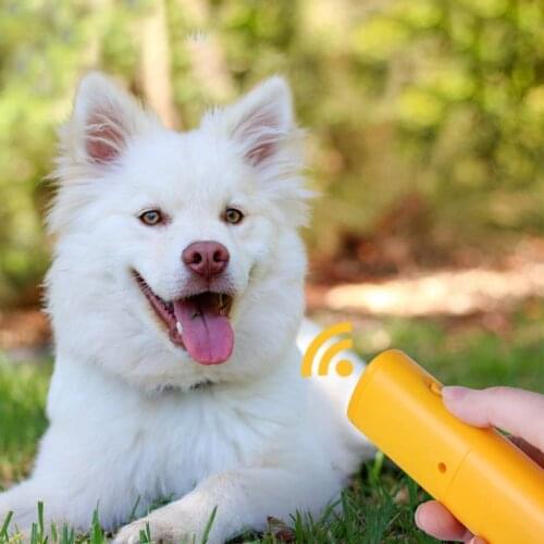 Practical Ultrasonic Dog Repeller and Trainer Device with LED Light 3 in 1 Anti Barking Stop Bark Handheld Dog Training Device