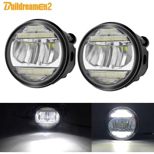 2in1 Car Front Bumper LED Fog Light Assembly Daytime Running Lamp DRL 30W H11 For Nissan Juke X-Trail Patrol Cube NV200 Tiida