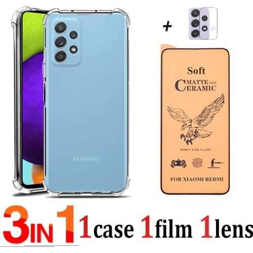 Transparent Phone Case For Samsung A72 Case Silicon Original Shockproof Soft Cover Samsung Galaxy A72 Film Samsung A 72 4G Cases