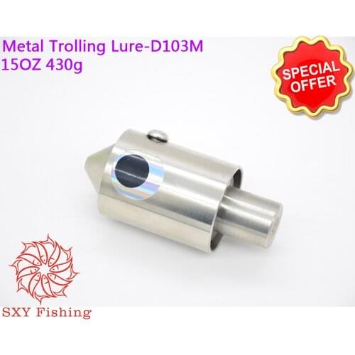 SXY FISHING D103M Metal Trolling lure 430g 15OZ All metal bait Deep sea fishing bait Stainless steel bait Tuna bait