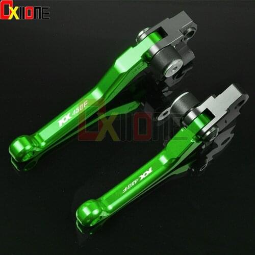 Motorbike Brakes Levers Motocross bike Pivot Brake Clutch Levers Handle For Kawasaki KX450F 2006 2007 2008 2009 2010 2011 2012