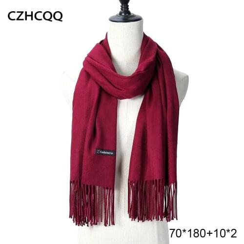 Pashmina Scarf Shawl Tippet Female Male Neck Shawls Bandana Winter Men Women Cashmere Head Scarf Accessories For Ladies 2019
