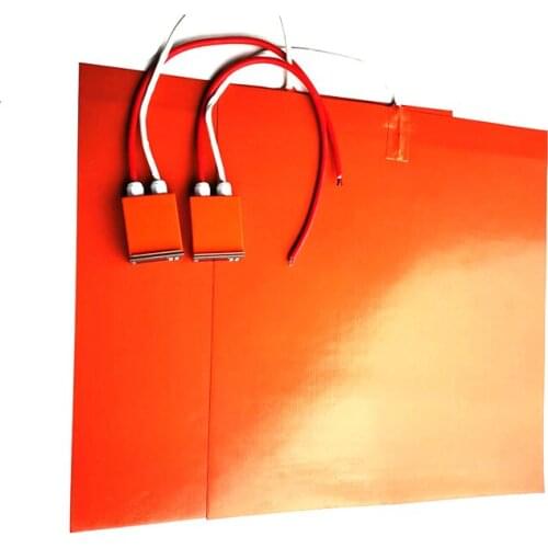 230V 1500W 24in*24in(609.6*609.6*1.5mm) Silicone Heater with digital thermostat on wire 1000mm lead wire