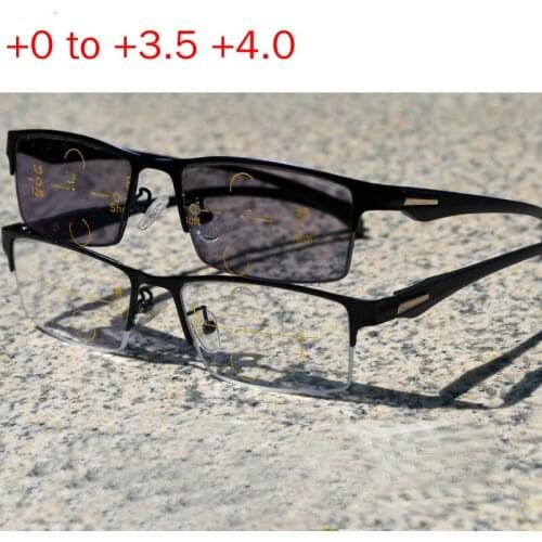 Fashion Men women Round frame progressive multifocal lens retro sun photochromic reading glasses outdoor sunglasses uv400 NX