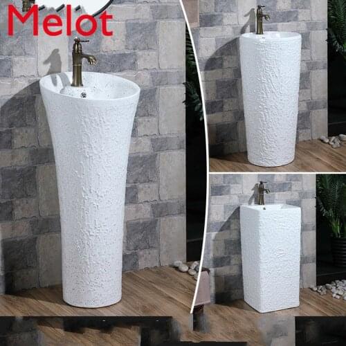Toilet column type washbasin household column basin ceramic integrated wash basin column platform basin floor type column Basin