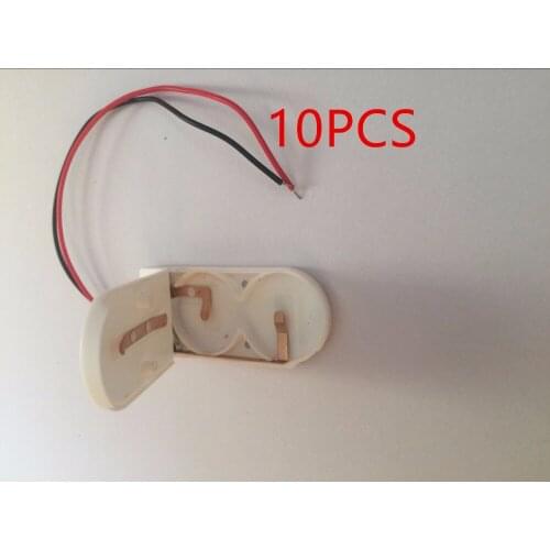 High Quality 10Pcs white DIY CR2032 3V Button Coin Cell Power Bank Battery Holder Case Box