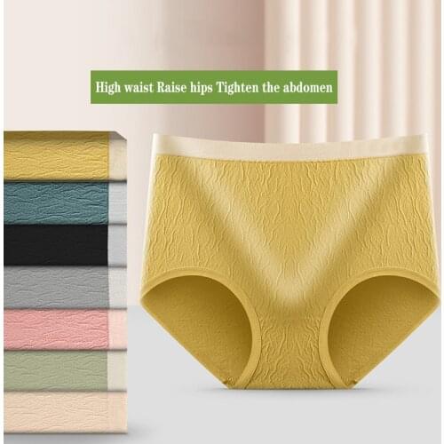 M-XL lady Mid-high waist Sexy Butt lifter Pure cotton Briefs plus size Hip Push Up Panties Underwear Seamless Panties Buttocks