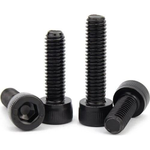 50pcs/100pcs M3 M4 M5 M6 M8 M10 Hexagon Hex Socket Cup Head 12.9 Level High-strength Screw Cylindrical Head Bolt Cup Head Screw