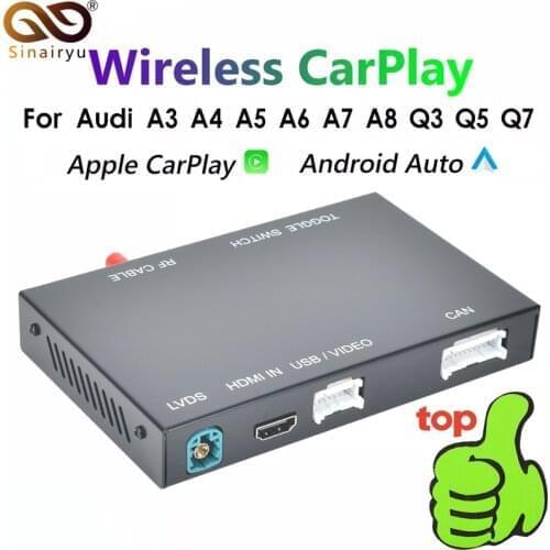 Wireless Apple Carplay Android Auto Module For AUDI B9 A5/S5/A4/A3 A6 A7 A8 Q2 Q3 Q5 Q7 B9 S5 MMI System Mirror-link Siri Voice