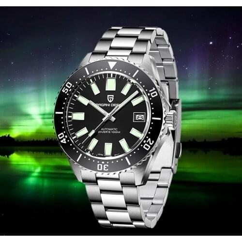 The New PAGANI DESIGN Brand Men Automatic Mechanical Watch Sapphire Glass NH35A Sports Waterproof Mens Wristwatch Reloj Hombre