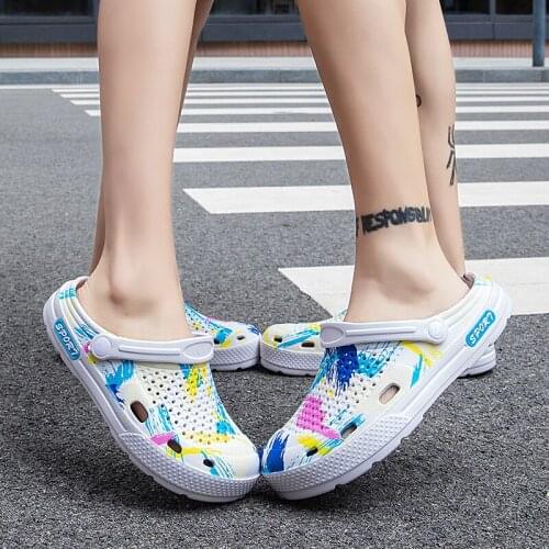 Garden Shoes Men Slippers Beach Sandals Summer Camouflage Flip Flops Casual Shoes Couple Outdoor Breathable Light Women Shoes 20