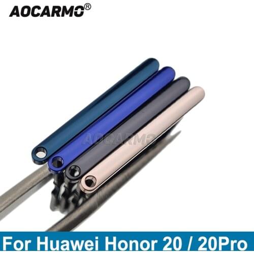Aocarmo For Huawei Honor 20 Pro 20Pro SD MicroSD Holder Nano Sim Card Tray Slot Replacement Parts