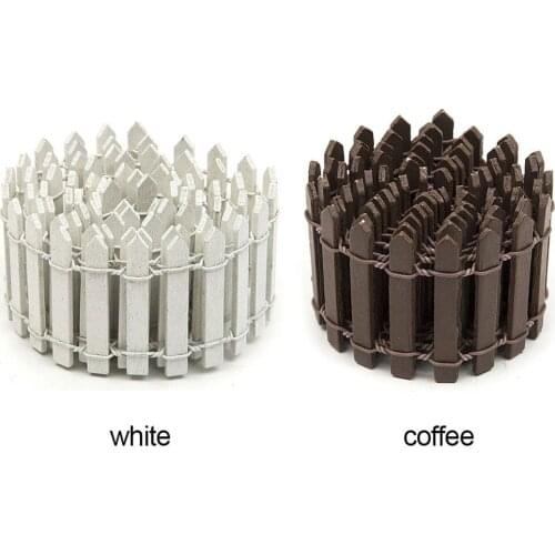 DIY Miniature Mini Fence Fairy Garden Barrier Wooden Craft Room Decor Figurine Home Decoration Accessories