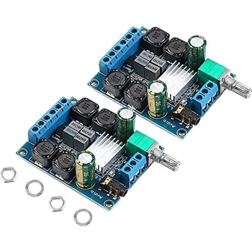 Top 2Pcs Digital Amplifier Board,TPA3116D2 Audio Power Amplifier Dual Channel 2X50W for Car Vehicle Computer DIY Speaker