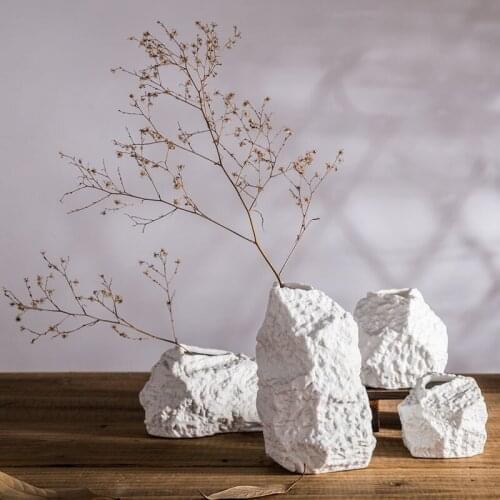 Ceramic Vase Creative Gift Imitation Stone Modern Soft Decoration Home Decoration Handicraft Decoration