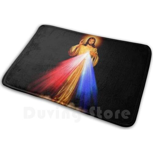 Jesus Mat Rug Carpet Anti-Slip Floor Mats Bedroom Devotional Christian Faith God Jesus Bible Christ Religious Religion