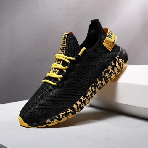 HUCDML Summer Men Sneakers Shoes Lightweight Outdoor Walking Sports Big Size Male Footwear Soft Sole Man Shoes