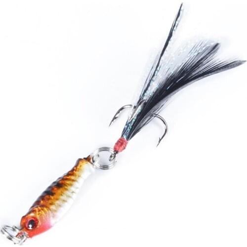 50%HOT 2cm Artificial Lure Carp Shape LifelikeS1 Aluminum Alloy Colorful Carp Shape Fishing Lure for Sea