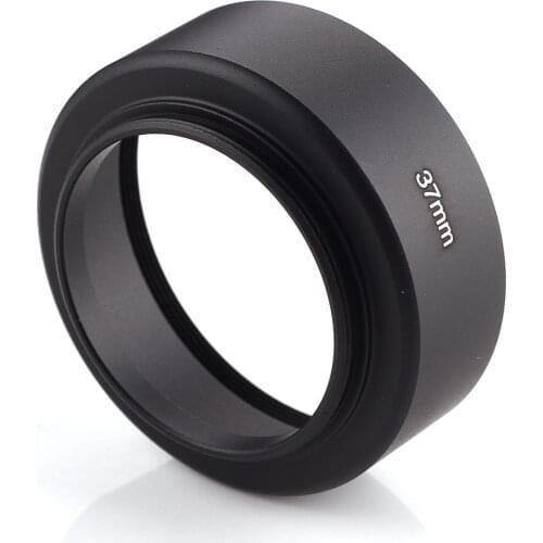 Metal Lens Hood Sun Shade 37mm Filter Thread Standard Screw in Mount