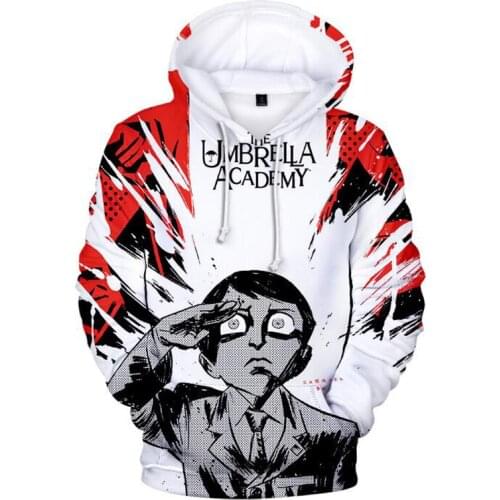 The Umbrella Academy 3D Hoodies Men Harajuku Winter Warm Diego Cha-Cha Graphic Streetwear Unisex Fashion Tops Sweatshirts Male