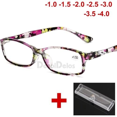 -1.0-1.5-2.0-2.5-3.0-3.5 -4.0 Reading Glasses Unisex Diopter Glasses Male Reading Sunglasses Presbyopic Eyeglasses with case