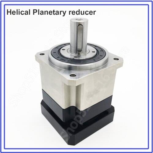 10:1 Speed Ratio Helical Gear Planetary Reducer Gearbox Reducer for NEMA24 60mm 200W 400W Servo Motor Robot CNC 8000rpm