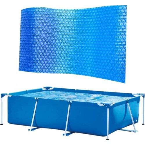 Pool Cover Solar Tarpaulin Rectangular Swimming Pool Protection Cover Heat Insulation Film For Indoor Outdoor Pool Accessories