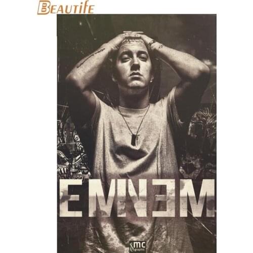 Hot Custom Eminem Art Canvas Poster Canvas Poster Cartoon Picture For Living Room Decor best gift More Size