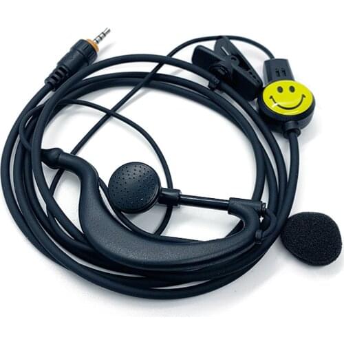 Walkie Talkie Headset Earpiece Ear Hook Earphone Two Way Radio Headset T Type Threaded 2.5MM Earphone For JIANGKE Haoyu