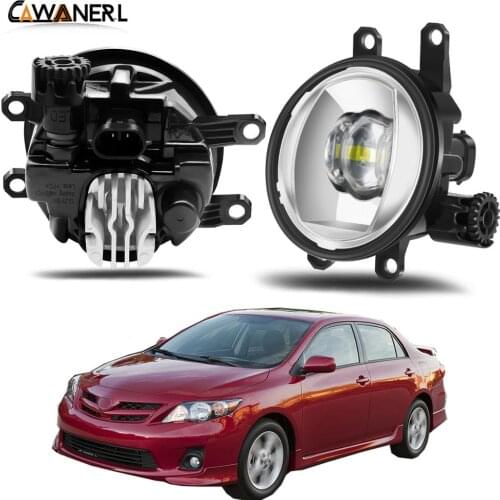 Fog Light Assembly Car Right + Left Side LED Lens Fog Light Daytime Running Lamp DRL 30W 8000LM 12V For Toyota Corolla 2007-2015