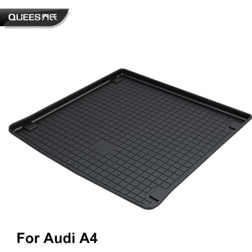 QUEES Custom Fit Cargo Liner Tray Trunk Floor Mat for Audi A4 B8 2009 2010 2011 2012 2013 2014 2015 2016