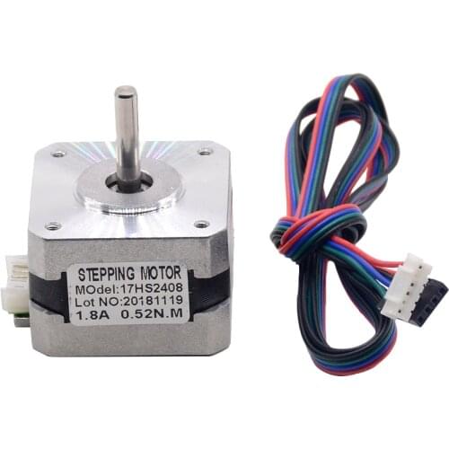 1PC 17HS2408 Round Shaft 4-lead Nema 17 Stepper Motor 42 motor 42BYGH 0.6A CECNC Laser and 3D printer motor