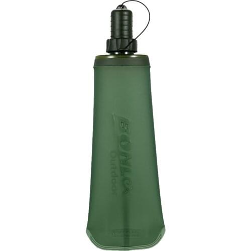 TPU Folding Soft Flask Sport Water Bottle Running Camping Hiking Water Bag Collapsible Drink Water Bottle
