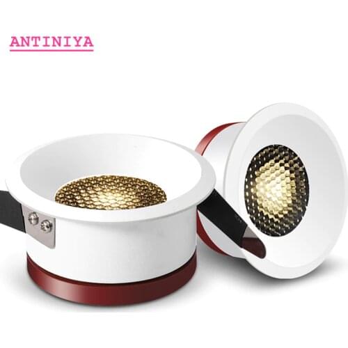 2020 New LED Dimmable Downlight Ultra Thin Anti Glare Spot light 15W 12W 9W 7W Recessed LED ceiling lamp AC85V-220V LED Lamp