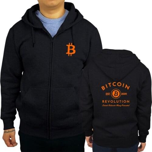 BITCOIN REVOLUTION hoodies - BITCOIN CRYPTO cool jacket - CRYPTO CURRENCY hoodie Cool Casual pride hoodies men Fashion sbz8405