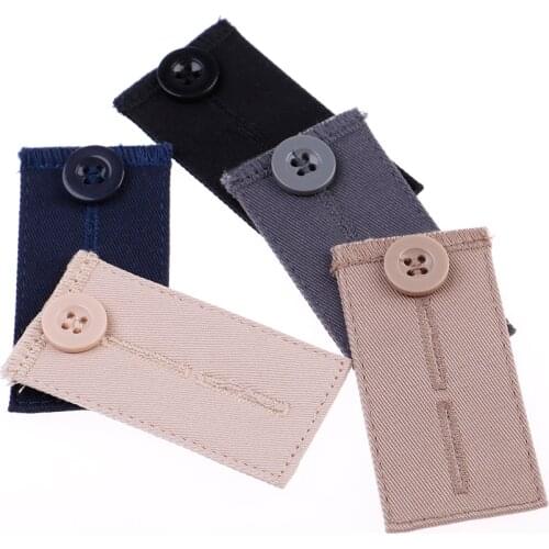 2019 Button Extender Pants Pregnancy Waist Extender Waist Extend Pant Obese Pregnant Belt Extension Adjustment Elastic Buckle