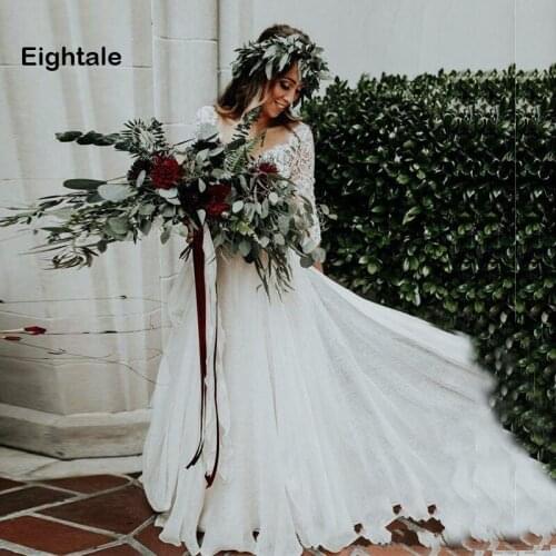 UZN Long Sleeve Wedding Dresses