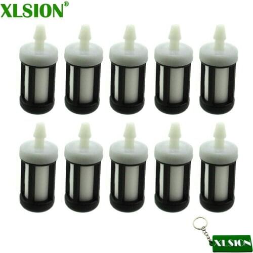 XLSION 10x Fuel Filter For Stihl: 0000 350 3502, 0000 350 3506; 009, 010, 011, 012, 017, 019T, FC55, FC85, FC90, FS45