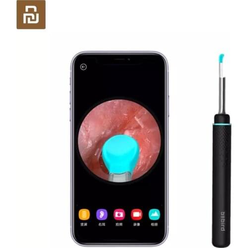Youpin Bebird M9 Pro Smart Visual Ear Stick Black 17 in1 300w Precision Endoscope 350mAh with Magnetically Charged Base