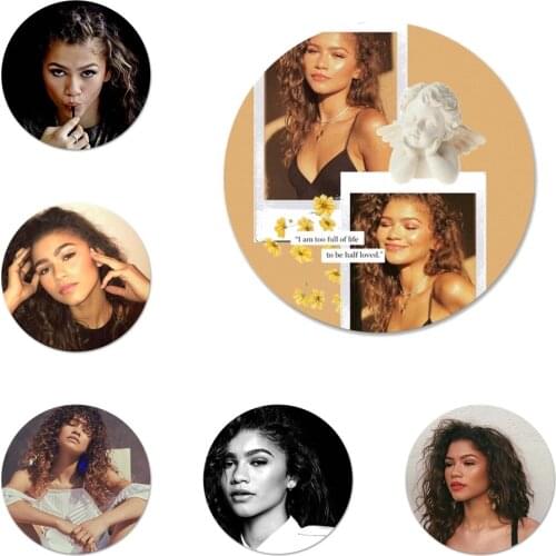 Zendaya Coleman Badge Brooch Pin Accessories For Clothes Backpack Decoration gift