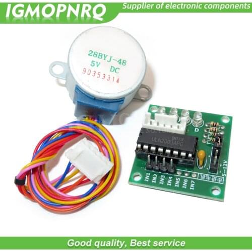 10PCS Electronics 28BYJ-48 5V 4 Phase DC Gear Stepper Motor + ULN2003 Driver Board for arduino DIY Kit